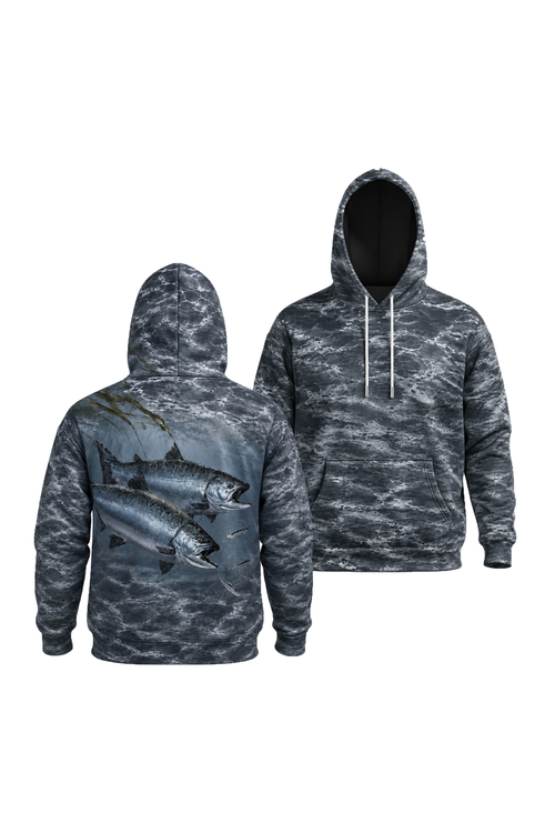 Performance Fleece-Lined Hoodie - Dusk Lake Salmon image 1