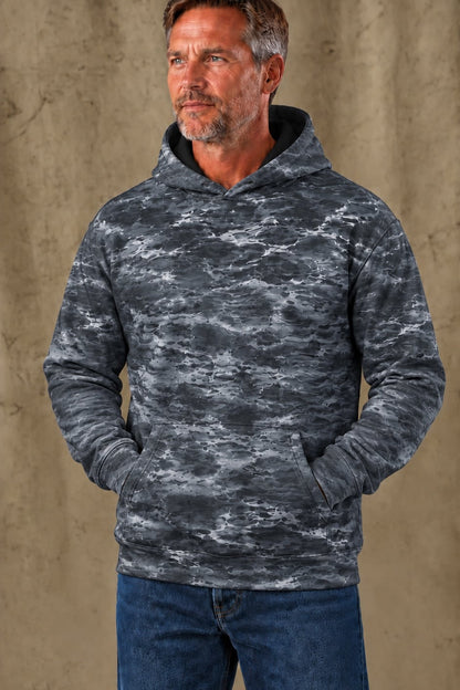 Performance Fleece-Lined Hoodie - Dusk Lake Salmon image 3
