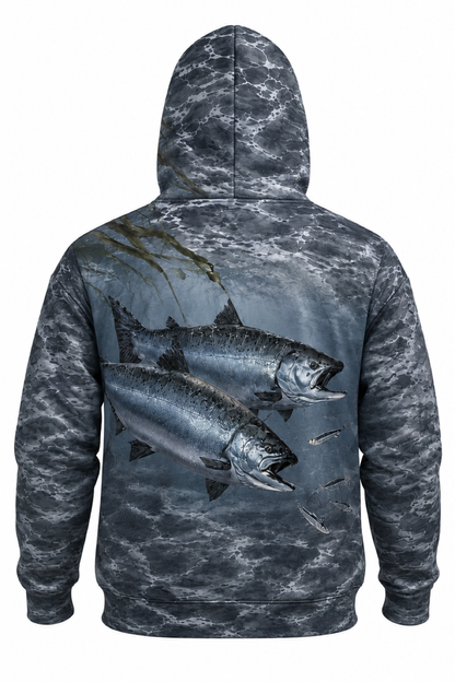Performance Fleece-Lined Hoodie - Dusk Lake Salmon image 5