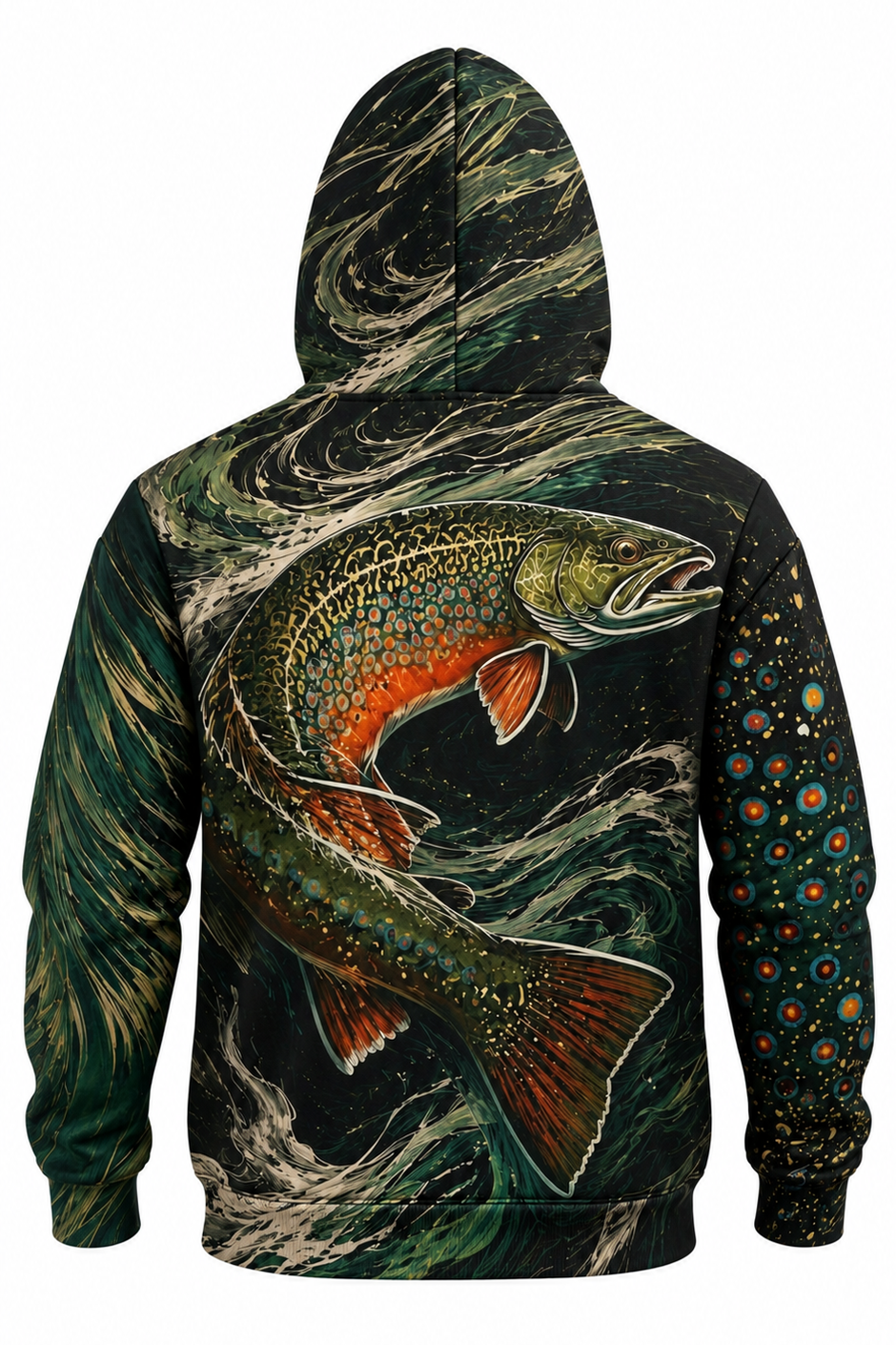 Performance Fleece-Lined Hoodie - Whirlpool Brook Trout image 5