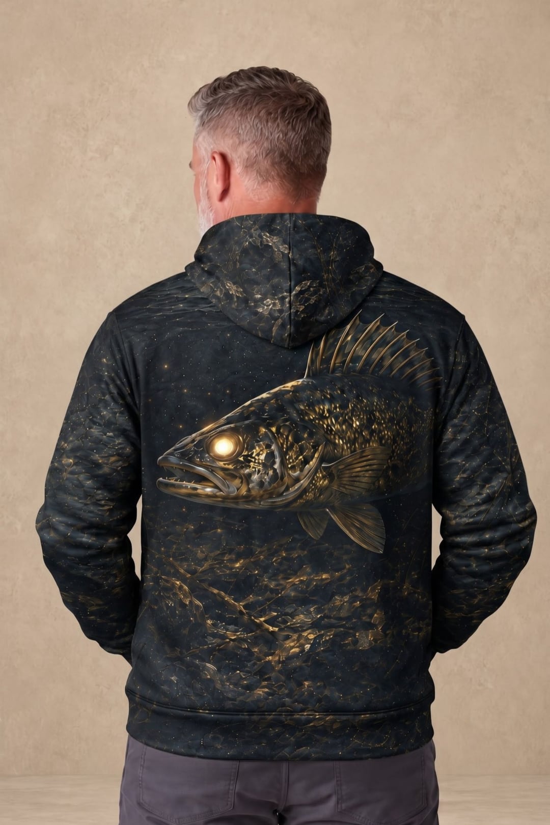 Performance Fleece-Lined Hoodie - Nightfall Timber Walleye image 2
