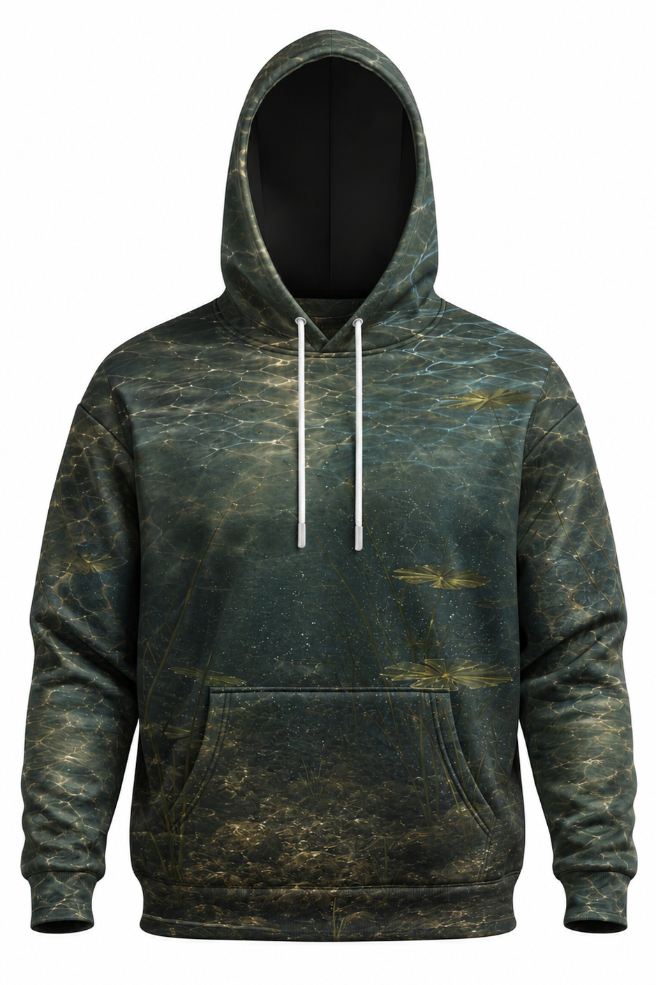 Performance Fleece-Lined Hoodie - Smallmouth Bass Surface Ambush image 6