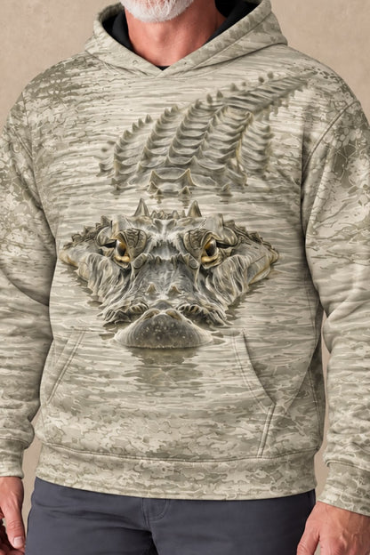 Performance Fleece-Lined Hoodie - Marsh Bone Stalker image 4