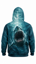 Performance Fishing Fleece-Lined Hoodie - Great White Drift - AUH05 image 1