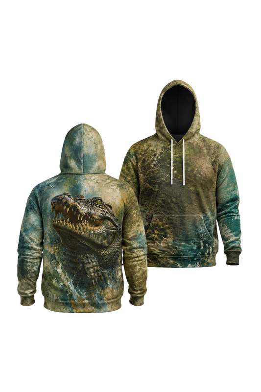 Performance Fleece-Lined Hoodie - Swamp Jaw image 1