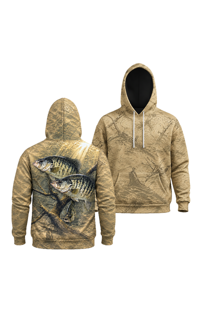 Performance Fleece-Lined Hoodie - Sunlit Timber Crappie image 1