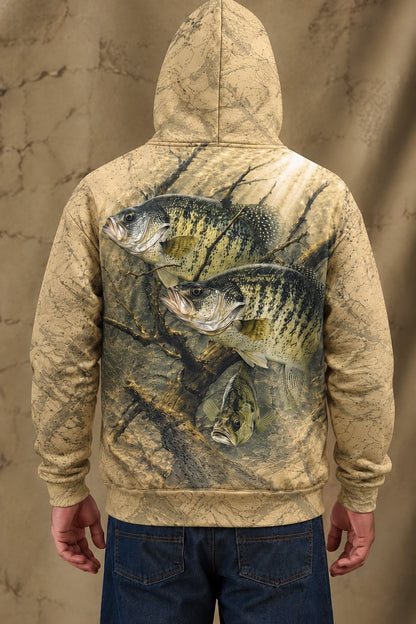Performance Fleece-Lined Hoodie - Sunlit Timber Crappie image 2