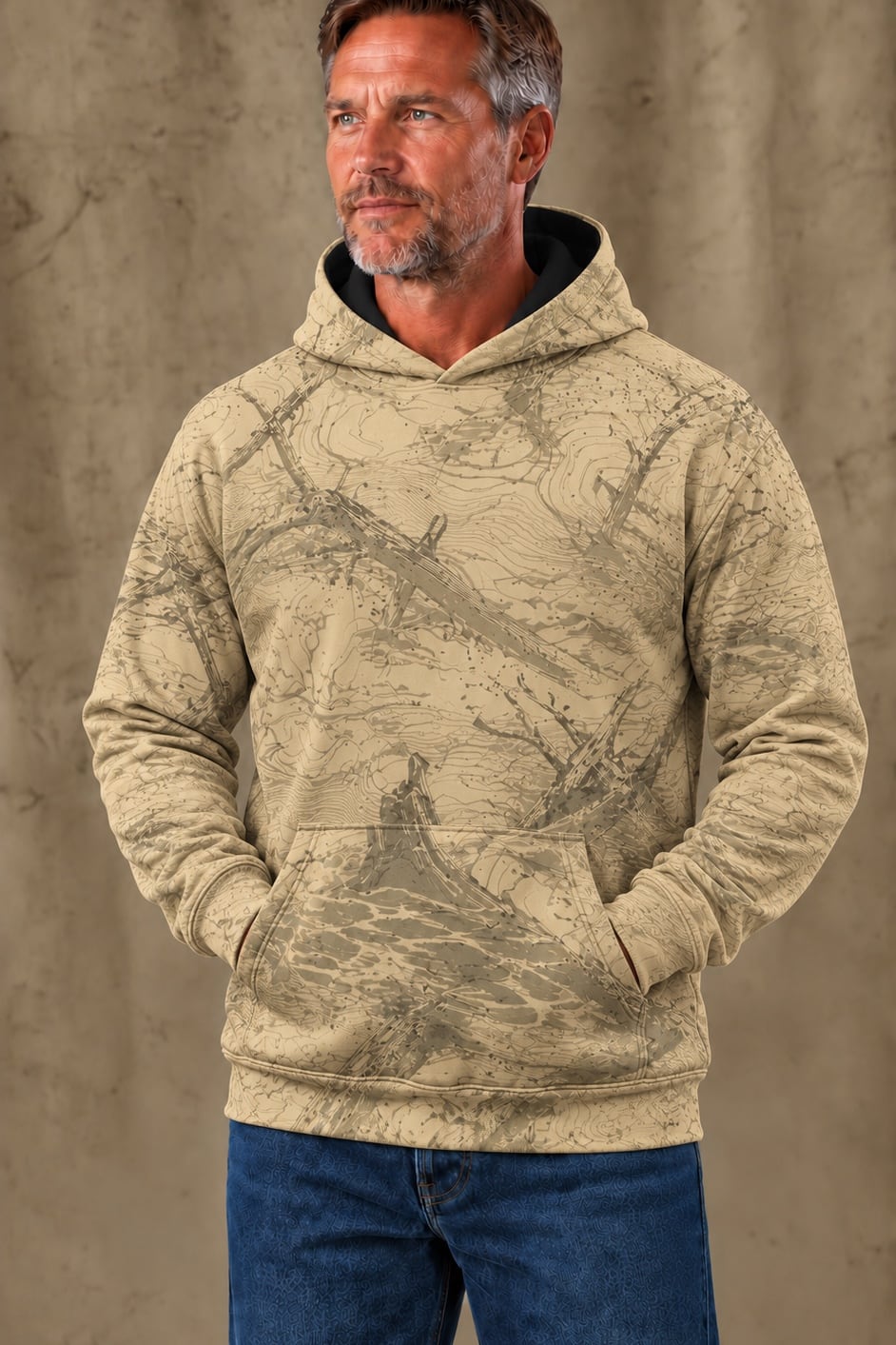 Performance Fleece-Lined Hoodie - Sunlit Timber Crappie image 3