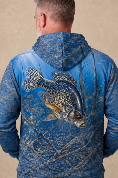 Performance Fleece-Lined Hoodie - Sunlit Flooded Crappie image 4