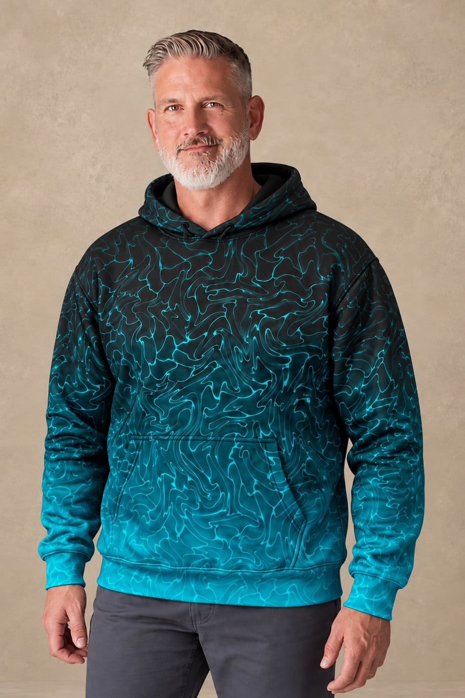 Performance Fleece-Lined Hoodie - Abyss Shark Current image 3