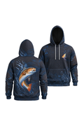 Performance Fleece-Lined Hoodie - Midnight Redfish image 1
