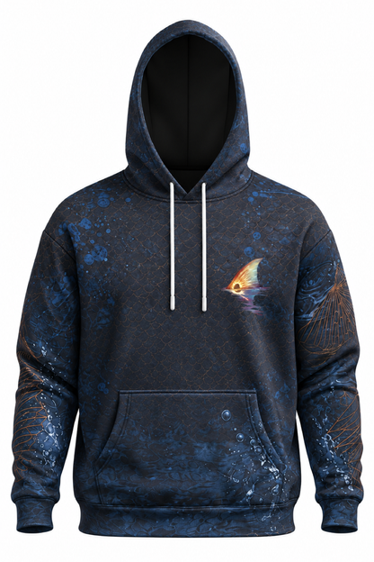 Performance Fleece-Lined Hoodie - Midnight Redfish image 6