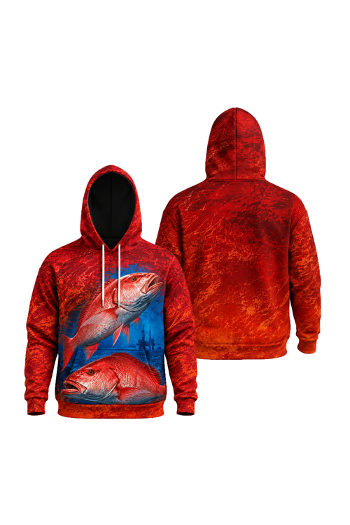 Performance Fleece-Lined Hoodie - Rig Reef Snapper image 1