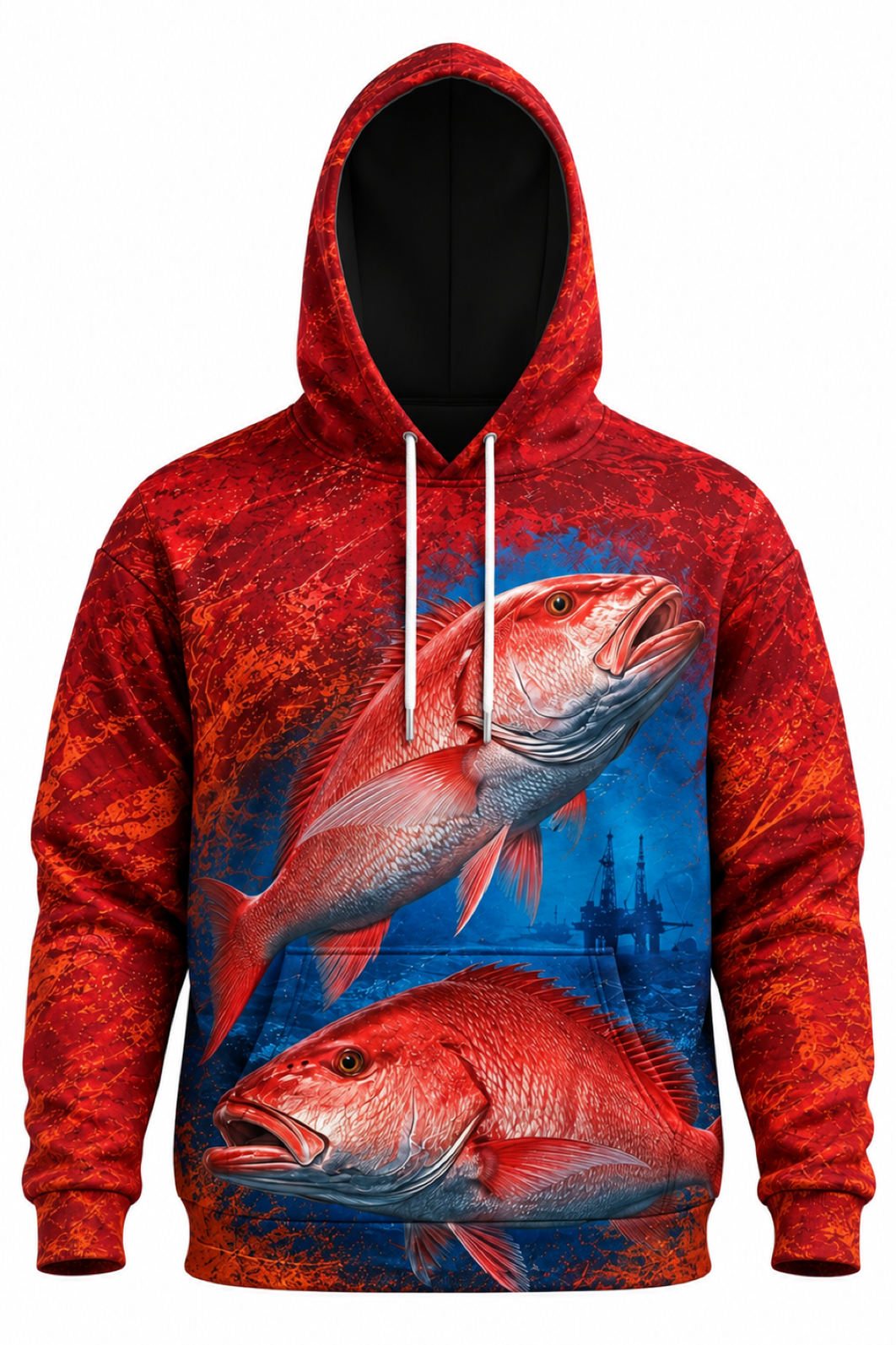 Performance Fleece-Lined Hoodie - Rig Reef Snapper image 6