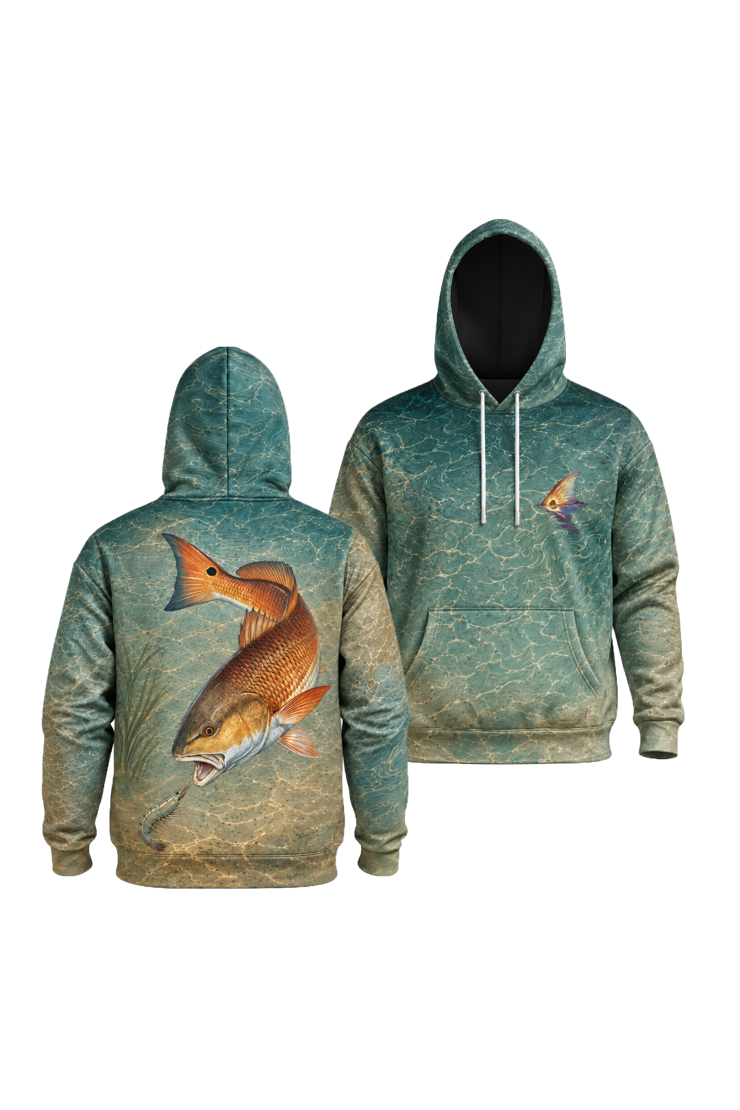 Performance Fleece-Lined Hoodie - Red Drum Drift image 1