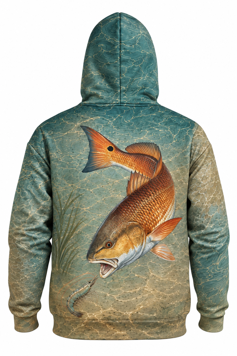 Performance Fleece-Lined Hoodie - Red Drum Drift image 5