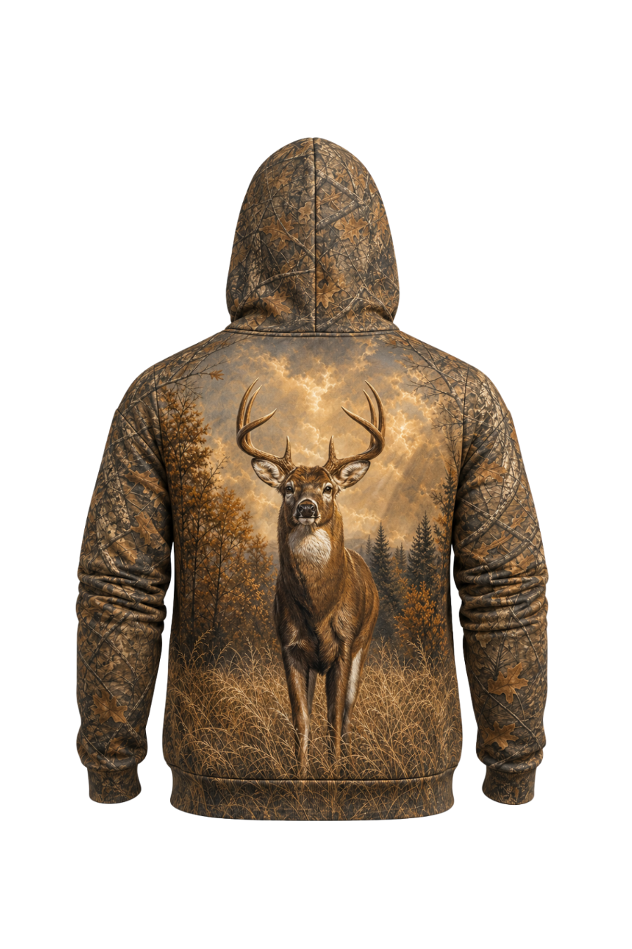 Performance Fleece-Lined Hoodie _– Prairie Stag Sunrise_ image 5