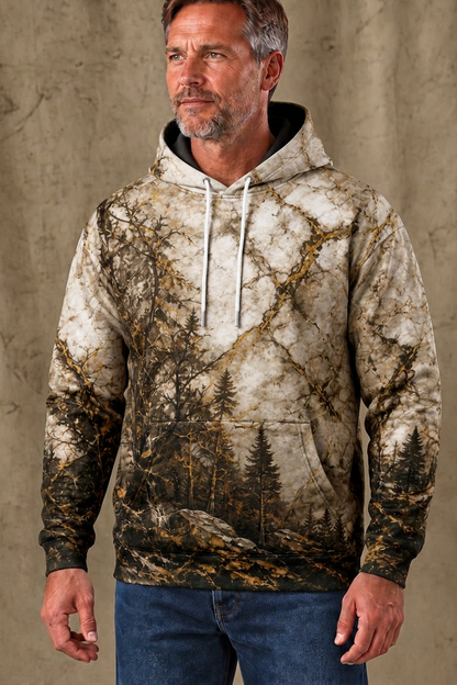 Performance Fleece-Lined Hoodie – Gilded Mountain Spirit image 3