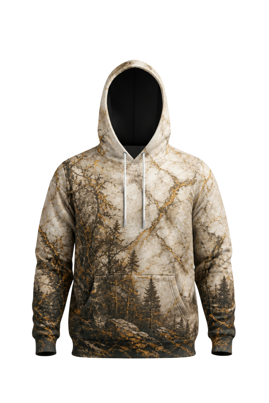 Performance Fleece-Lined Hoodie – Gilded Mountain Spirit image 6
