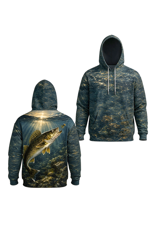 Performance Fleece-Lined Hoodie - Deep Breach Walleye image 1