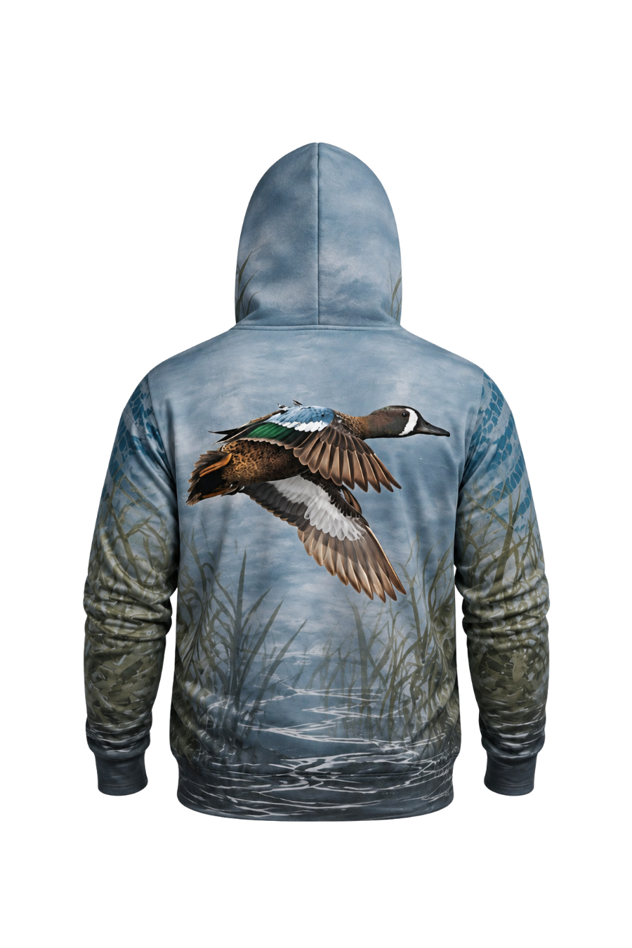 Performance Fleece-Lined Hoodie - Blue-winged Marshline Teal image 5