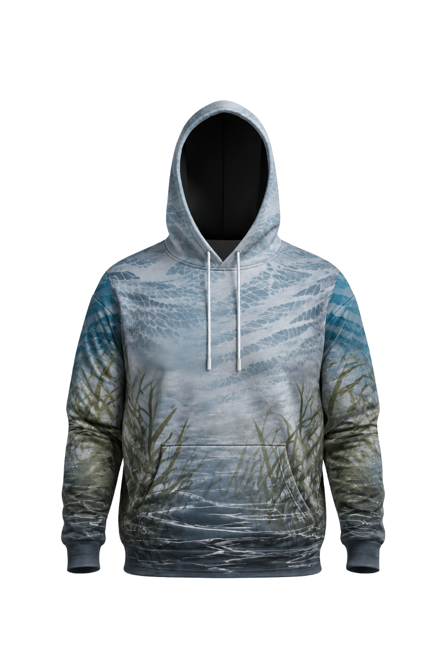 Performance Fleece-Lined Hoodie - Blue-winged Marshline Teal image 6