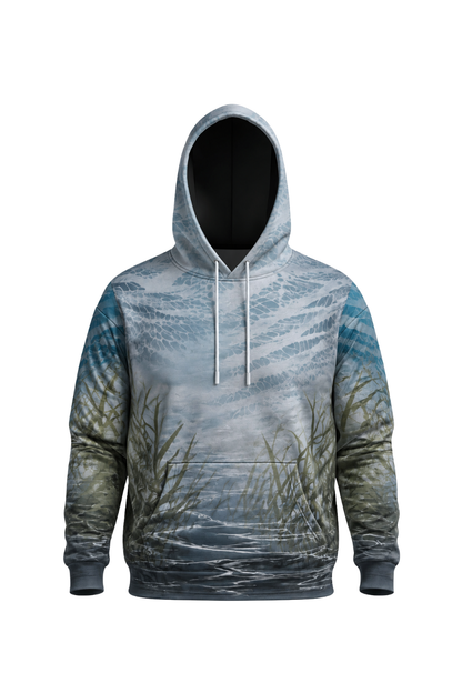 Performance Fleece-Lined Hoodie - Blue-winged Marshline Teal image 6