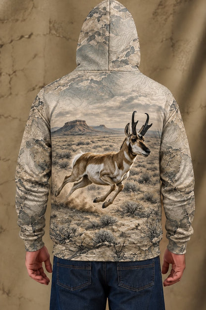 Performance Fleece-Lined Hoodie - Pronghorn Sage Basin Sprint image 2