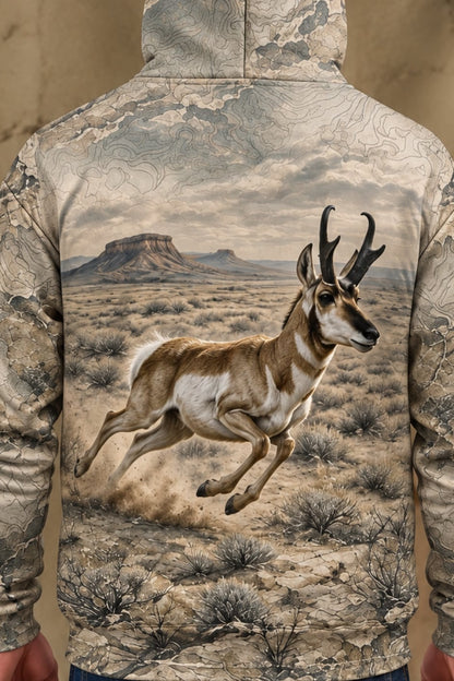 Performance Fleece-Lined Hoodie - Pronghorn Sage Basin Sprint image 4