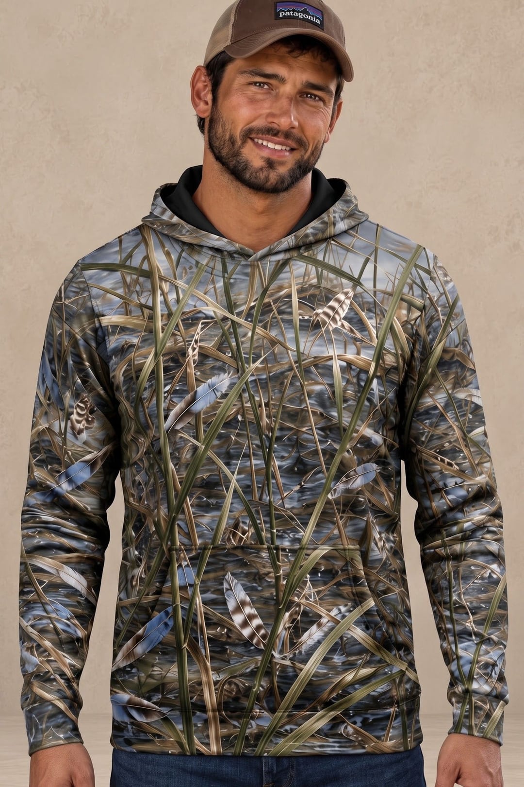 Performance Fleece-Lined Hoodie _–_ Blue Winged Teal Early Marsh Flash image 3