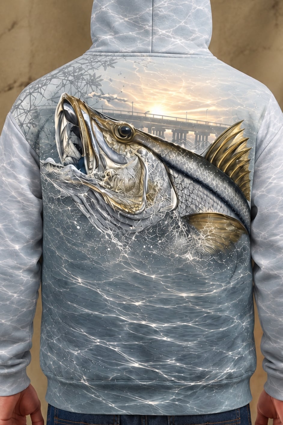 Performance Fleece-Lined Hoodie - Bridge Strike Snook image 4