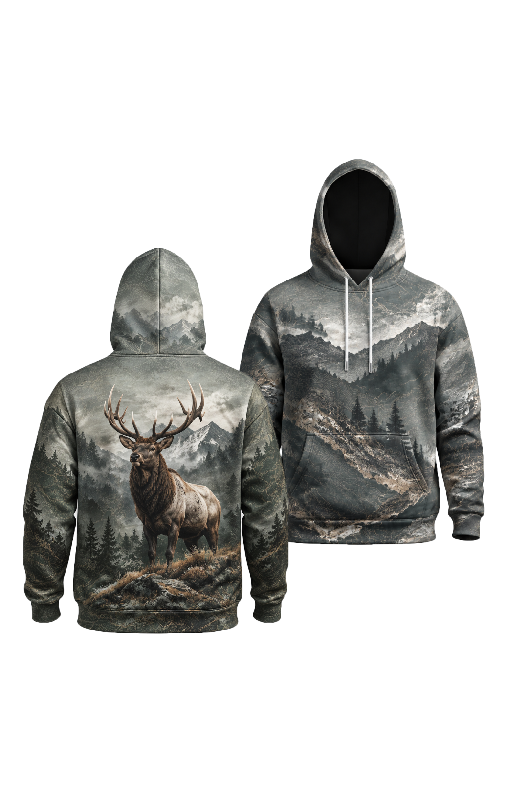 Performance Fleece-Lined Hoodie - Elk High Ridge Monarch image 1