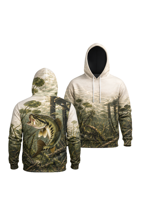 Performance Fleece-Lined Hoodie - Largemouth Dockside Ambush image 1