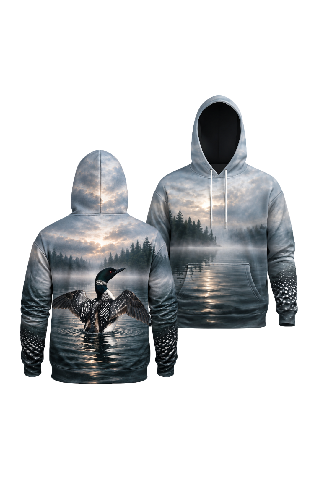 Performance Fleece-Lined Hoodie - Loon, Clean Fog Slate image 1