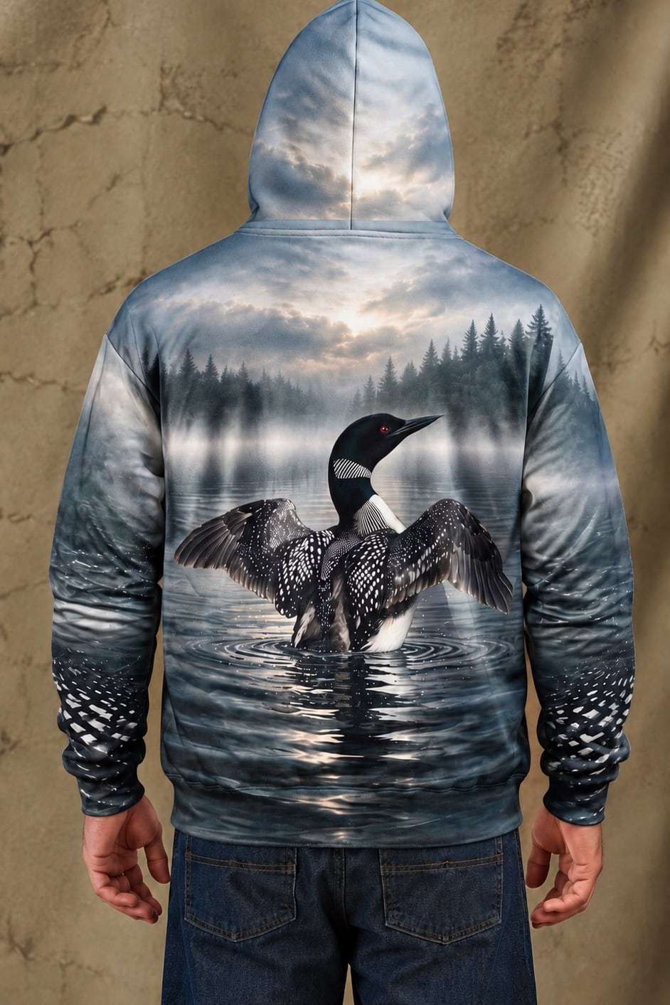 Performance Fleece-Lined Hoodie - Loon, Clean Fog Slate image 2