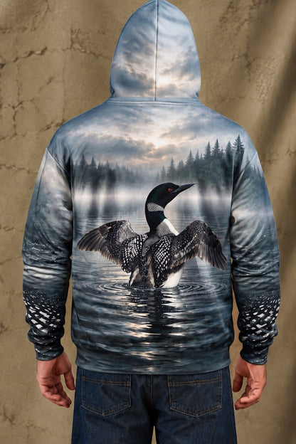 Performance Fleece-Lined Hoodie - Loon, Clean Fog Slate image 2