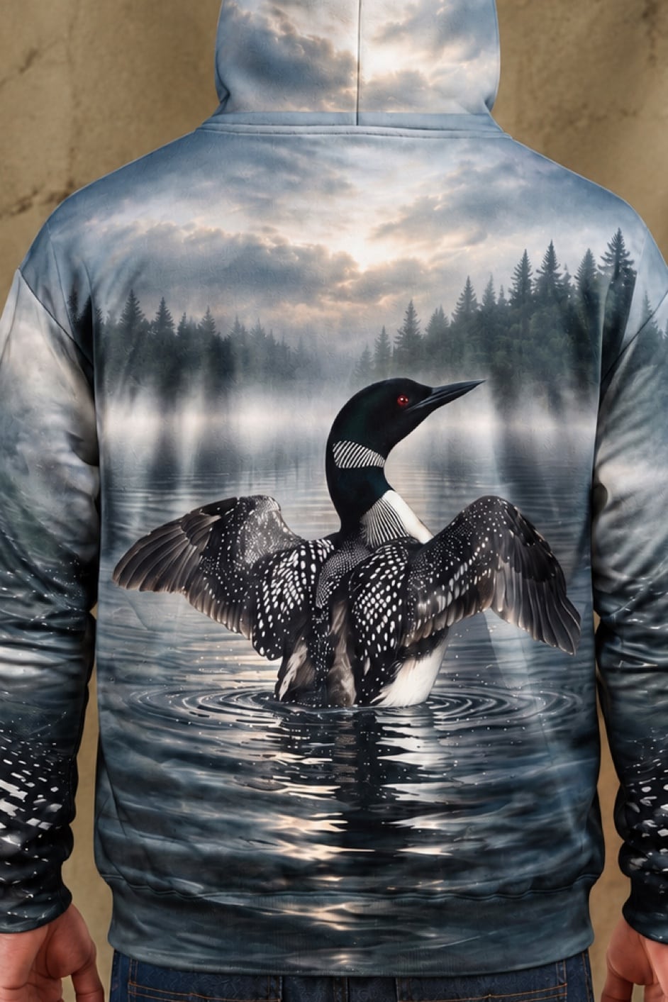 Performance Fleece-Lined Hoodie - Loon, Clean Fog Slate image 4