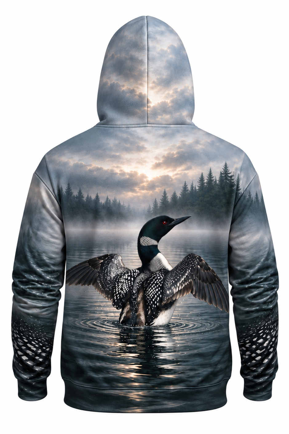 Performance Fleece-Lined Hoodie - Loon, Clean Fog Slate image 5