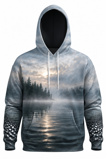 Performance Fleece-Lined Hoodie - Loon, Clean Fog Slate image 6