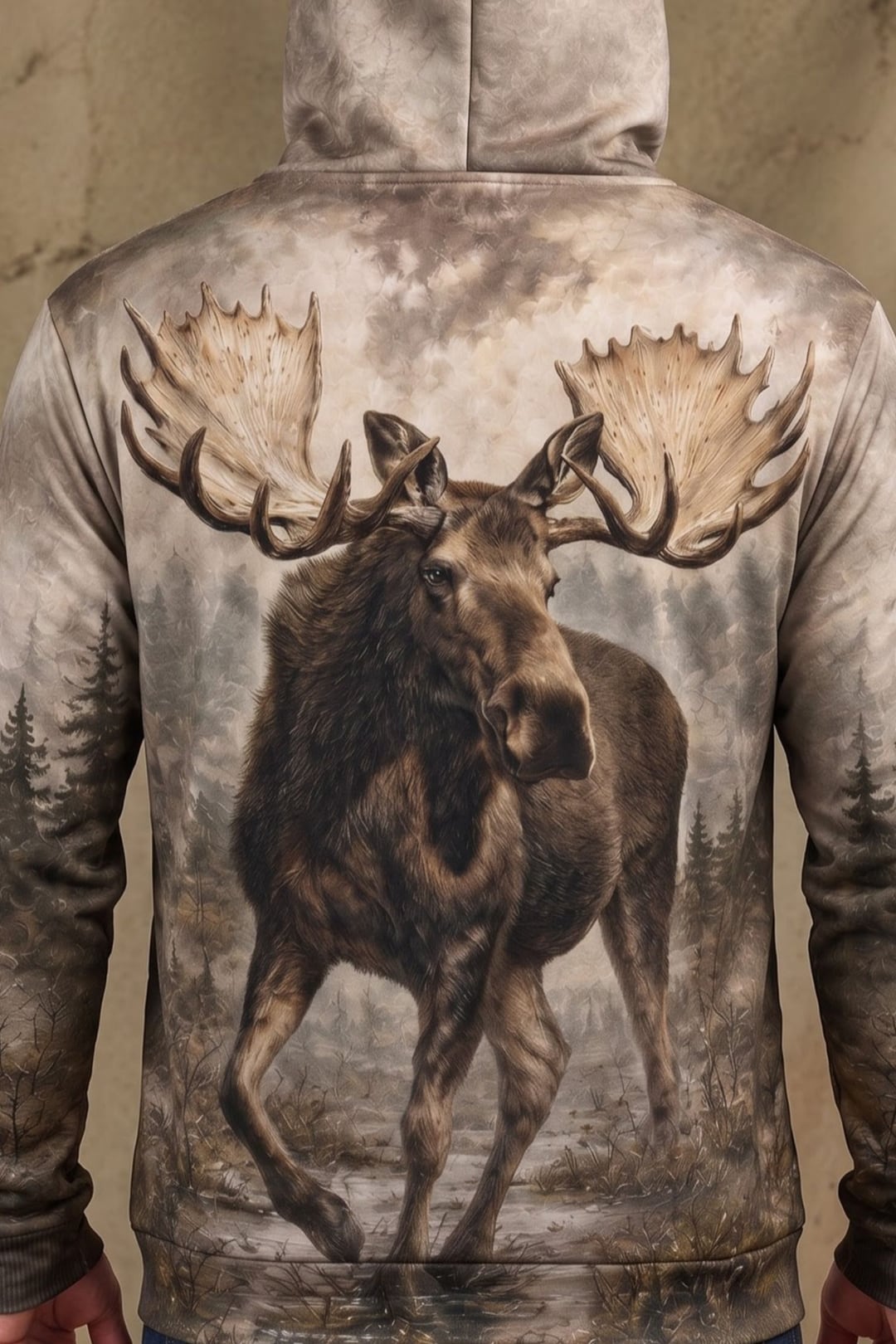 Performance Fleece-Lined Hoodie - Misty Peak Moose Stalker image 4