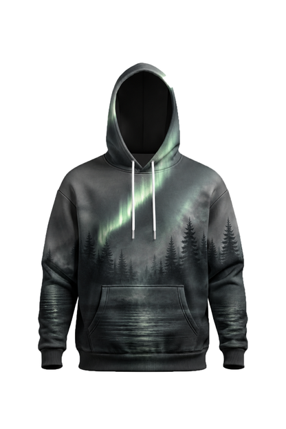 Performance Fleece-Lined Hoodie – Aurora Lake Moose Sovereign image 3