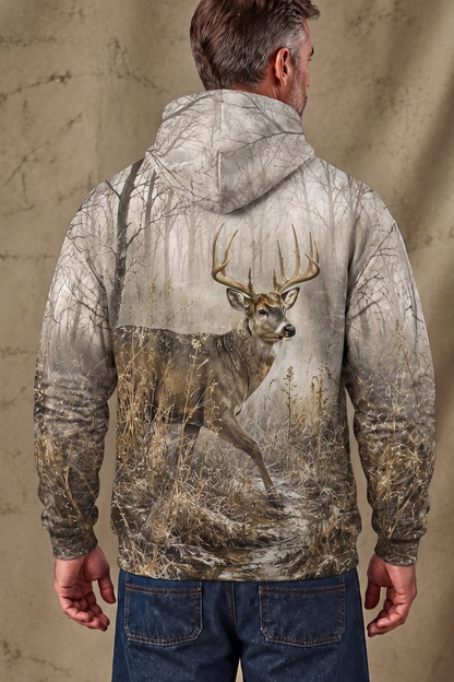 Performance Fleece-Lined Hoodie – Frost Meadow Whitetail image 2