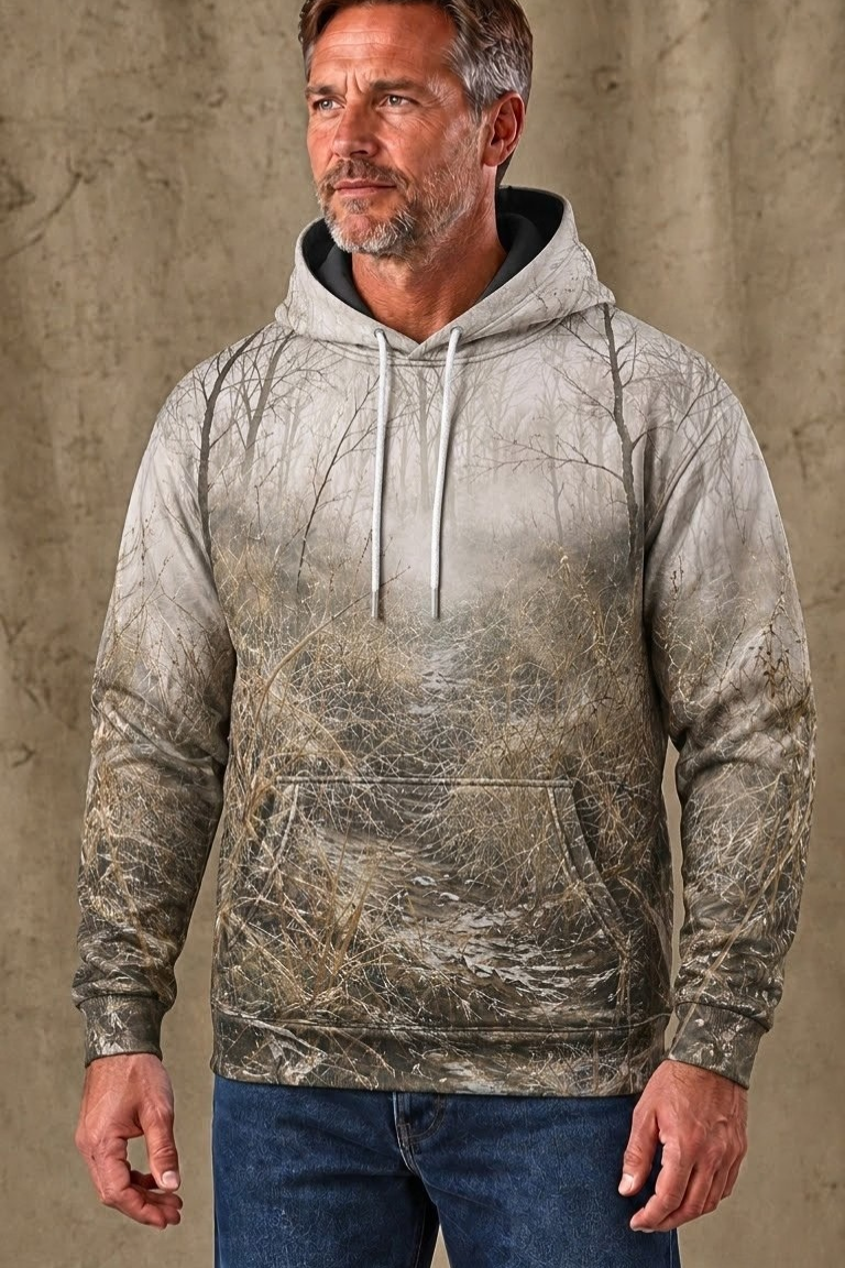 Performance Fleece-Lined Hoodie – Frost Meadow Whitetail image 3