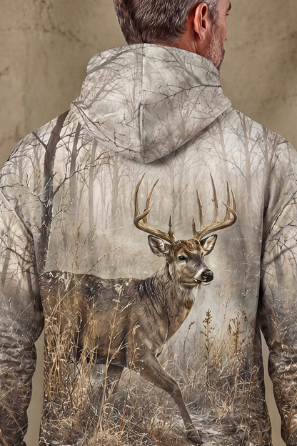 Performance Fleece-Lined Hoodie – Frost Meadow Whitetail image 4