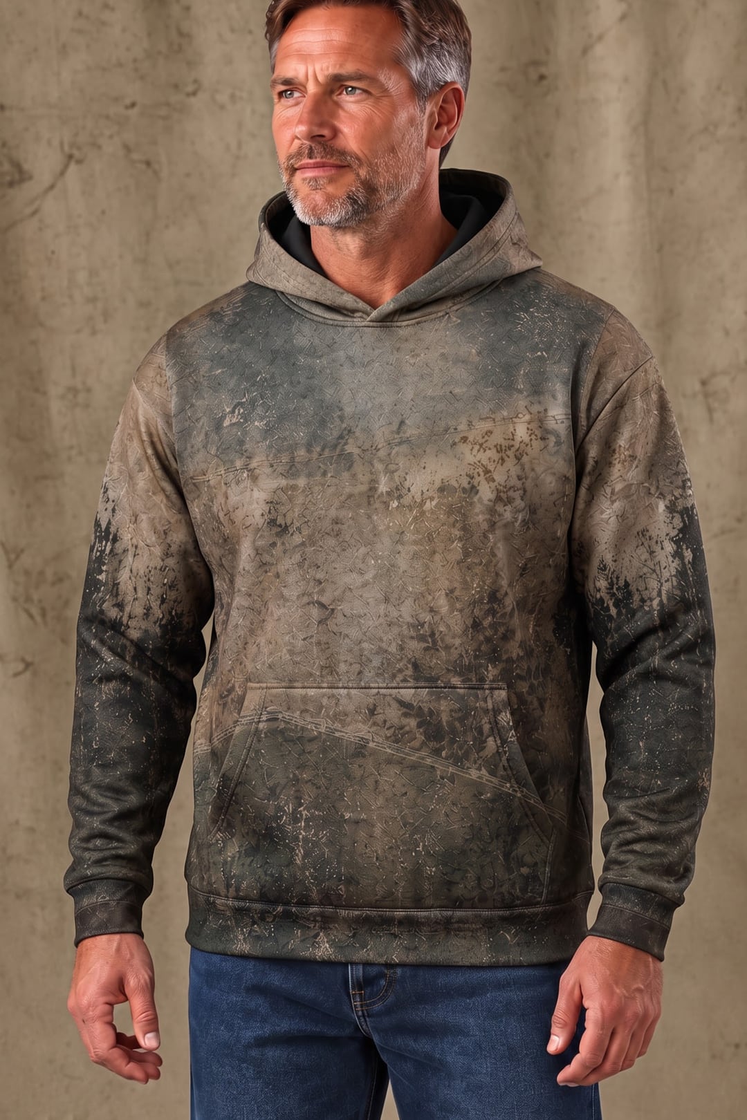Performance Fleece-Lined Hoodie - Weathered Pine Whitetail image 3