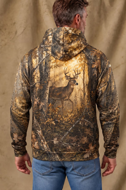 Performance Fleece-Lined Hoodie _–_ Autumn Amber Whitetail image 2