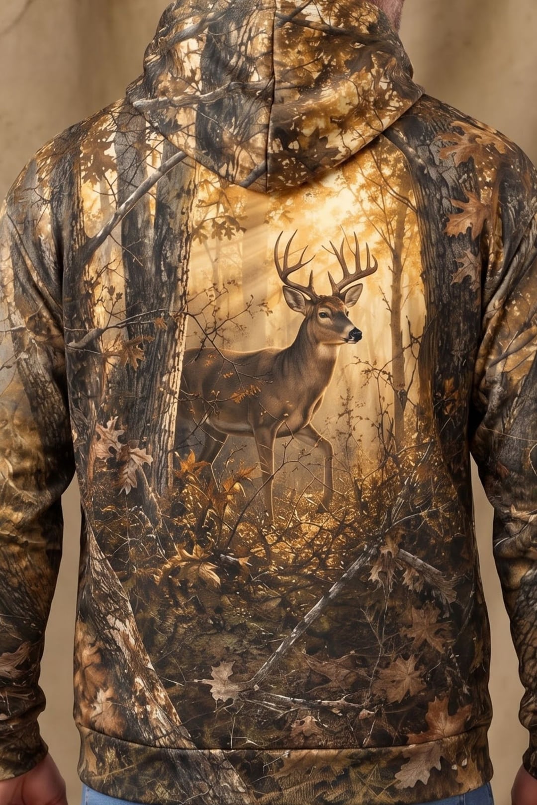 Performance Fleece-Lined Hoodie _–_ Autumn Amber Whitetail image 4