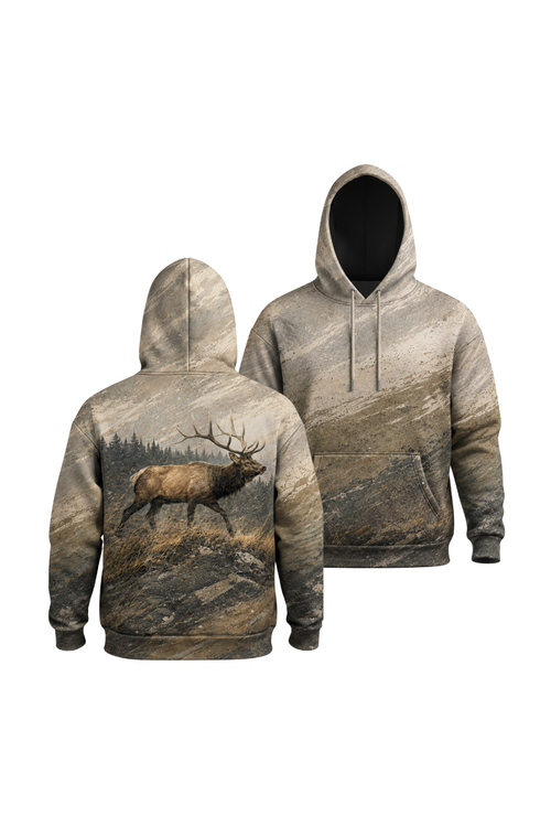 Performance Fleece-Lined Hoodie – Mountain Elk Summit image 1