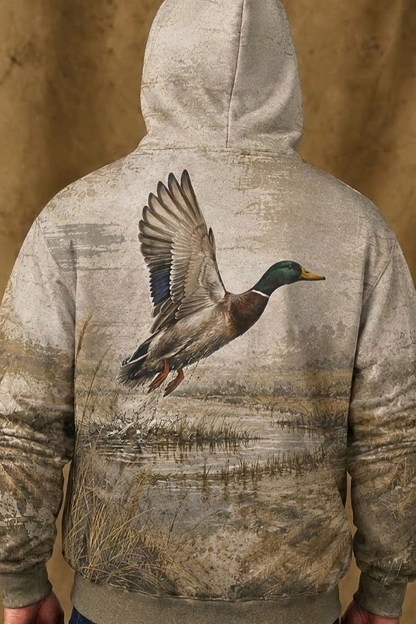 Performance Fleece-Lined Hoodie _–_ Marsh Mallard Takeoff image 4