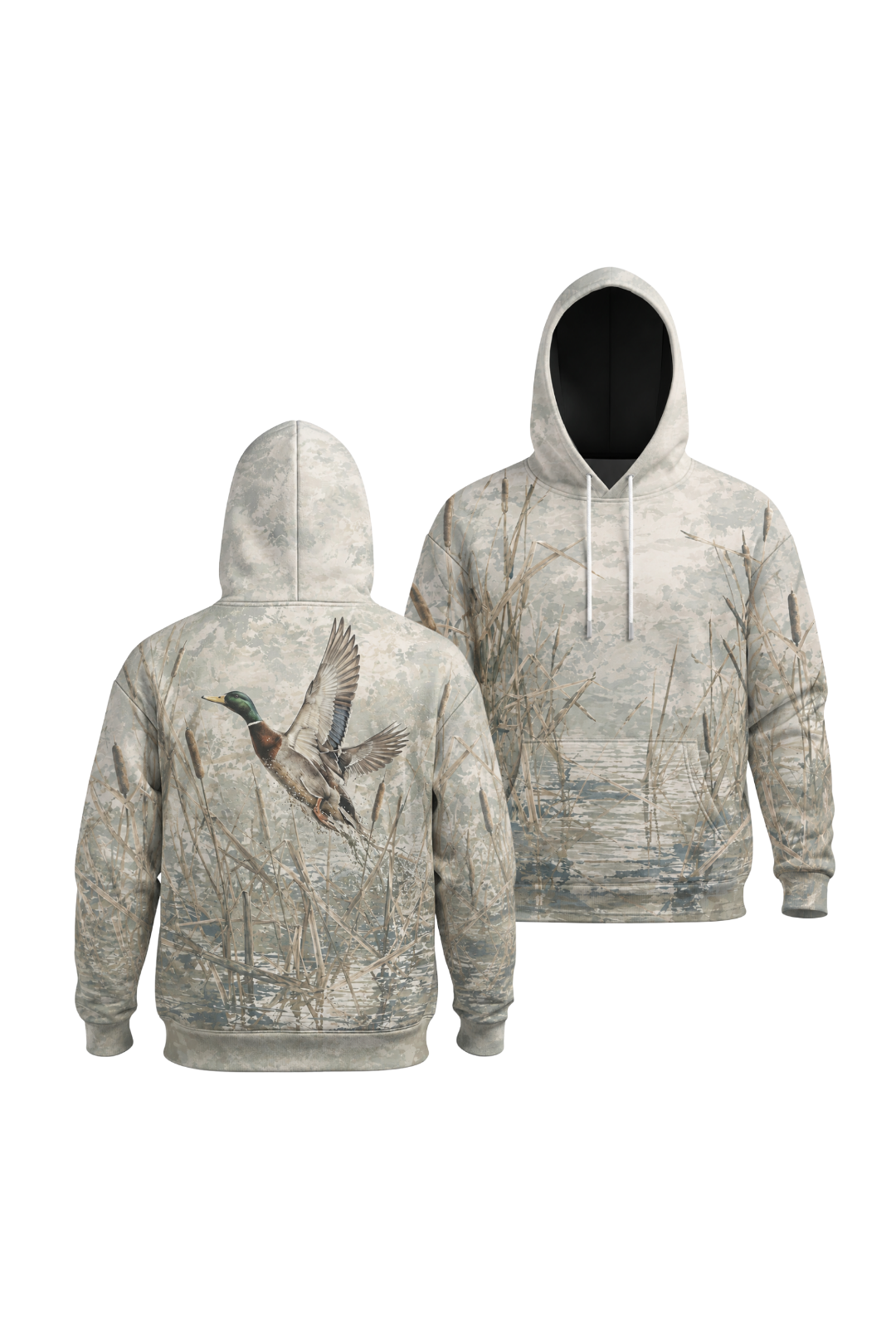 Performance Fleece-Lined Hoodie _–_ Cattail Marsh Mallard Ascent image 1